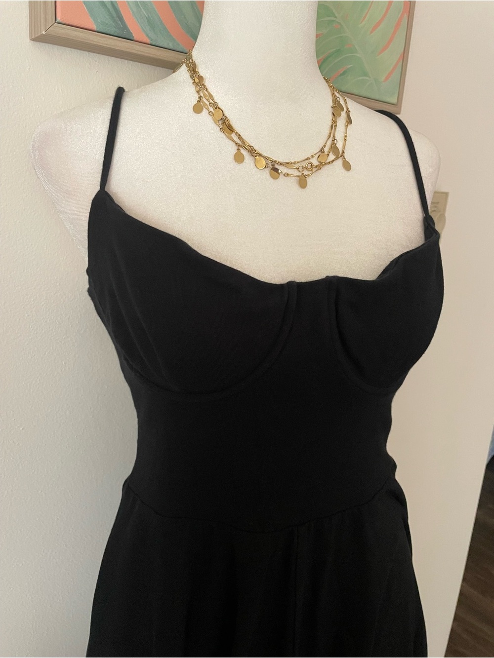 Reformation Serene Knit Organic Cotton Blend Midi Dress in Black Size Medium - Picture 5 of 7
